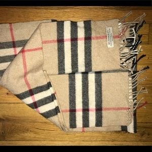 Large checker Burberry scarf!